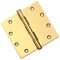 Embassy 5 x 5 Solid Brass Ball Bearing Hinge, Polished Brass Finish with Flat Tips 5050BBUS3F-1 - alternate 1